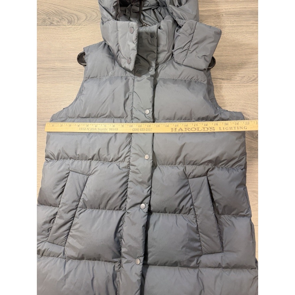 Lululemon Wunder Puff Mid-Length Vest Size 6 Color Oil Grey/Belgian Blue Hooded - Picture 4 of 13